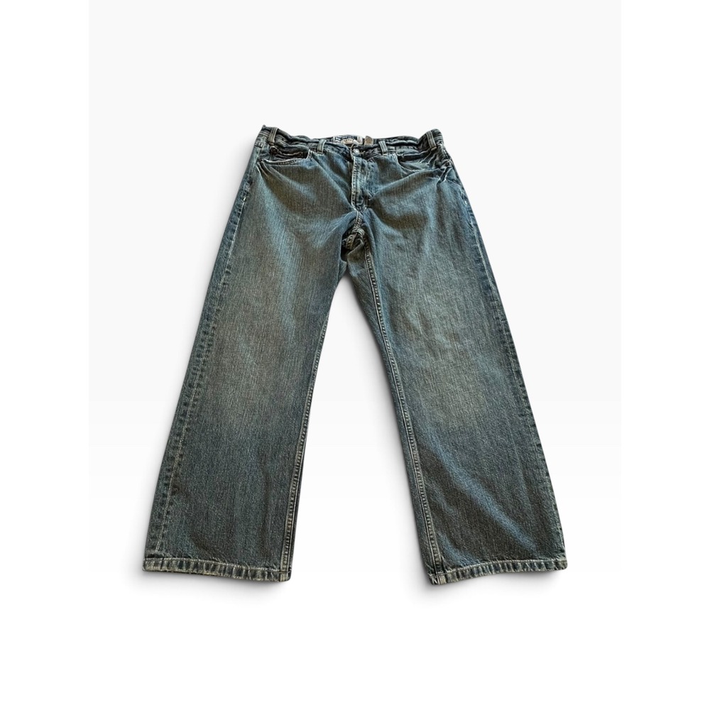 Vintage Old Navy Loose Jeans Mens T36x30 A34x27 Blue Baggy Straight Leg 2005